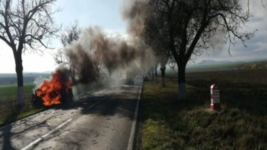 Accident rutier cu incendiu în Cărășeu