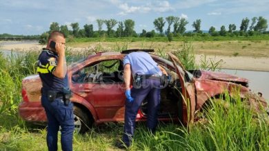 Accident incredibil în Băbășești: Mașina direct în Someș