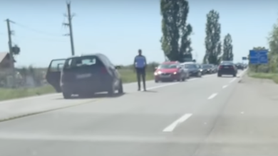 Accident rutier frontal între două mașini pe Drumul Național 19