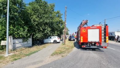 Accident rutier cu pericol de explozie